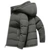 Куртка-пуховик мужская короткая в стиле папы, утолщенная, со съемным капюшоном, деловая, повседневная, легкая, роскошная, мужская зимняя теплая куртка