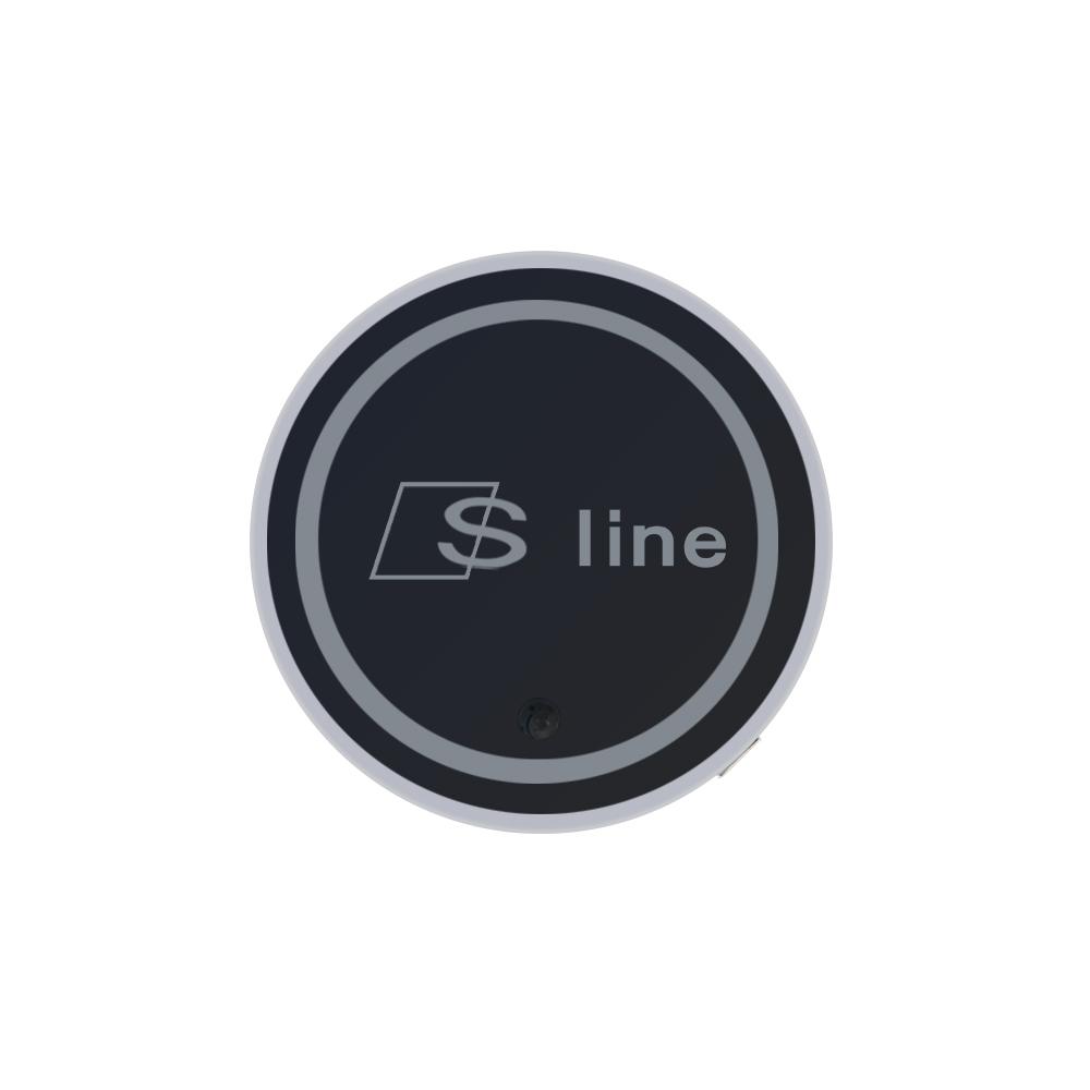 2026 Hot Luminous Car Coaster Water Cup Holder Pad For qaz1 A3 8P A4 A6 C6 B8 Sline RS B6 B5 B4 B3 A1 A2 A5 A7 A8 C5 C7 Q1 Q2 Q3 Q4 Q5 Q6