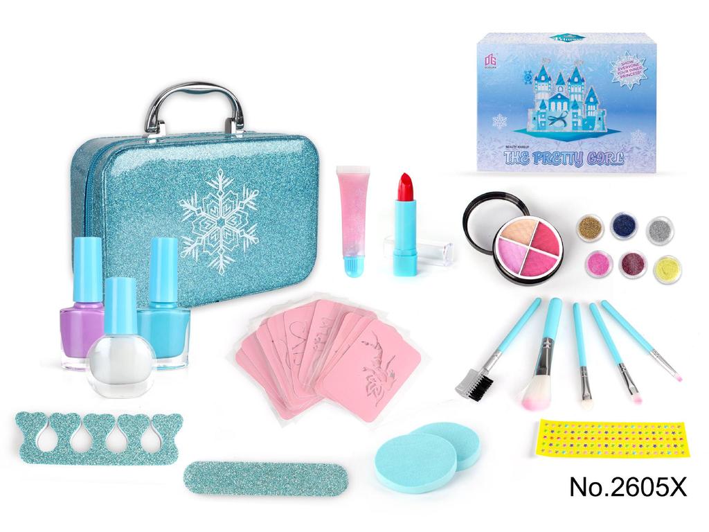 Mermaid Princess Children's Makeup Toy Set: Lipstick & Eyeshadow