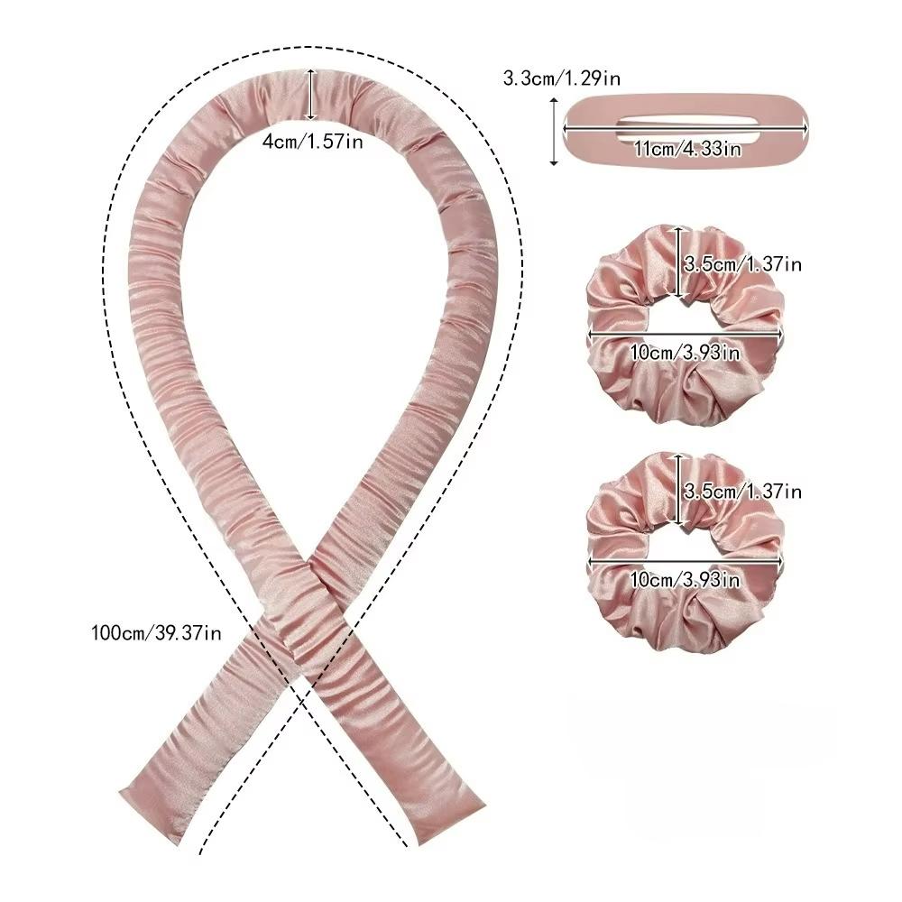 Heatless Curling Ribbon No Heat Hair Curler Silk Hair Rollers For Overnight Waves Headband Styling Tool For Women