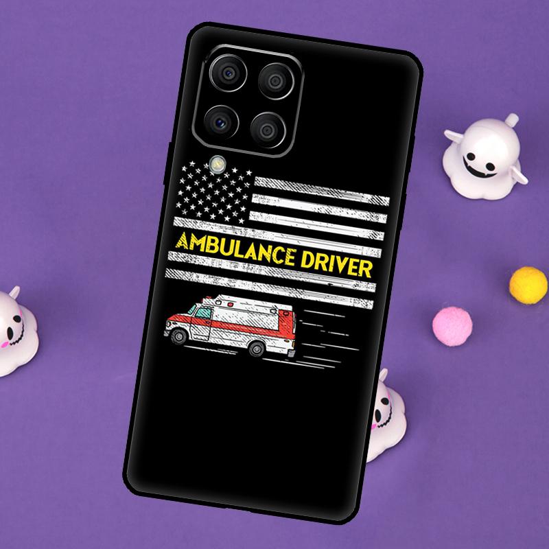 Ambulance Car Cover For Samsung Galaxy M54 M14 M34 M33 M13 M23 M53 M15 M55 M31 M51 M20 M30s M32 M52 Case