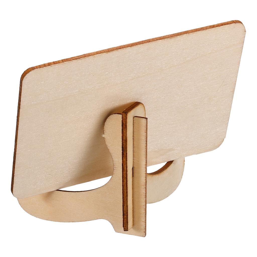 18 Pack Mini Chalkboard Signs Black Small Blackboard Labels With Stand Wooden Square For Food Buffets Wedding Party