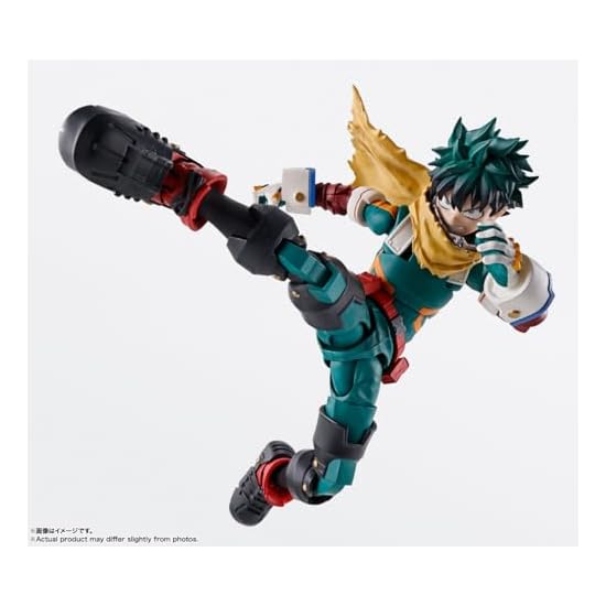 TAMASHII NATIONS S.H.Figuarts Моя геройская академия Изуку Мидория Прибл.. 140 мм ПВХ и АБС Окрашенное Действие
