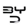 Для BYD Shark 6 Пикап Черный Воин Эмблемы Значок на решетку радиатора автомобиля Логотип с буквами на задней двери Накладка-стикер для затемнения Значок автомобиля