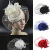 Retro Berets Headband Fascinator Wedding Ascot Hat Hatinator Birdcage Veil EMA