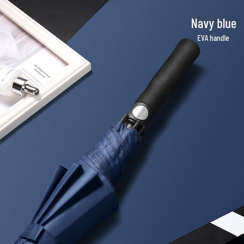 27-дюймовый автоматический зонт для гольфа с логотипом, длинной ручкой, идеально подходит для деловых или рекламных подарков