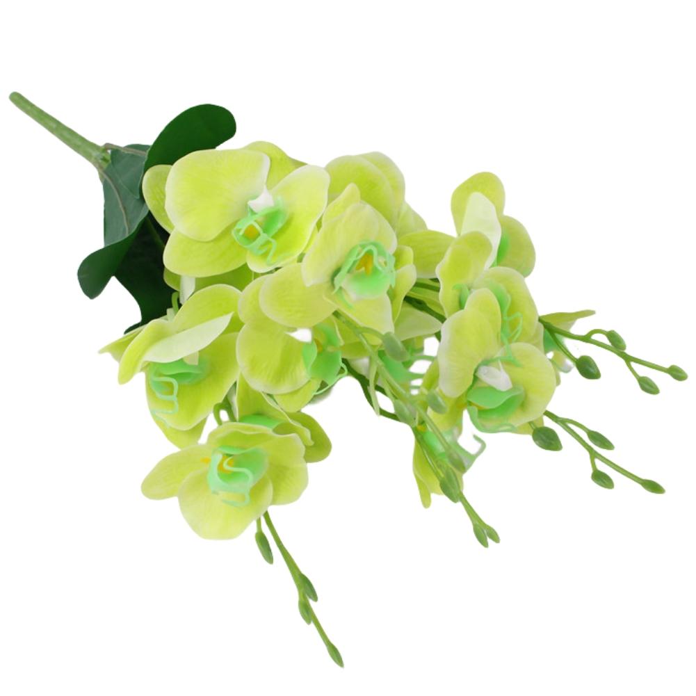 Silk Artificial Butterfly Orchid Flowers Wedding Home Table Decoration Purple Phalaenopsis Fake Bouquet Centerpieces Accessories