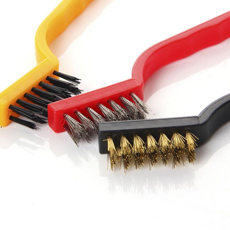 Горячая Распродажа Кухонных Принадлежностей Сильная Дезактивация Дома Газовая Плита Чистка Чистая Щетка 3 шт Металлическая Фибровая Щетка Проволочная Щетка