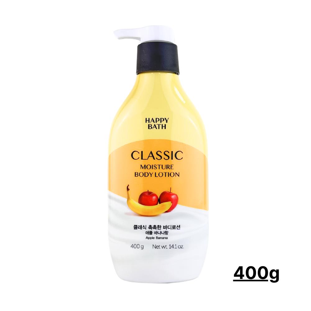 HAPPY BATH NATURAL Молочко для тела Детская присыпка и лосьон с яблоком и бананом 400 мл