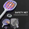 Foldable Electric Mosquito Swatter USB Rechargeable Bug Zapper Racket New Insect Swatter Bat  Home
