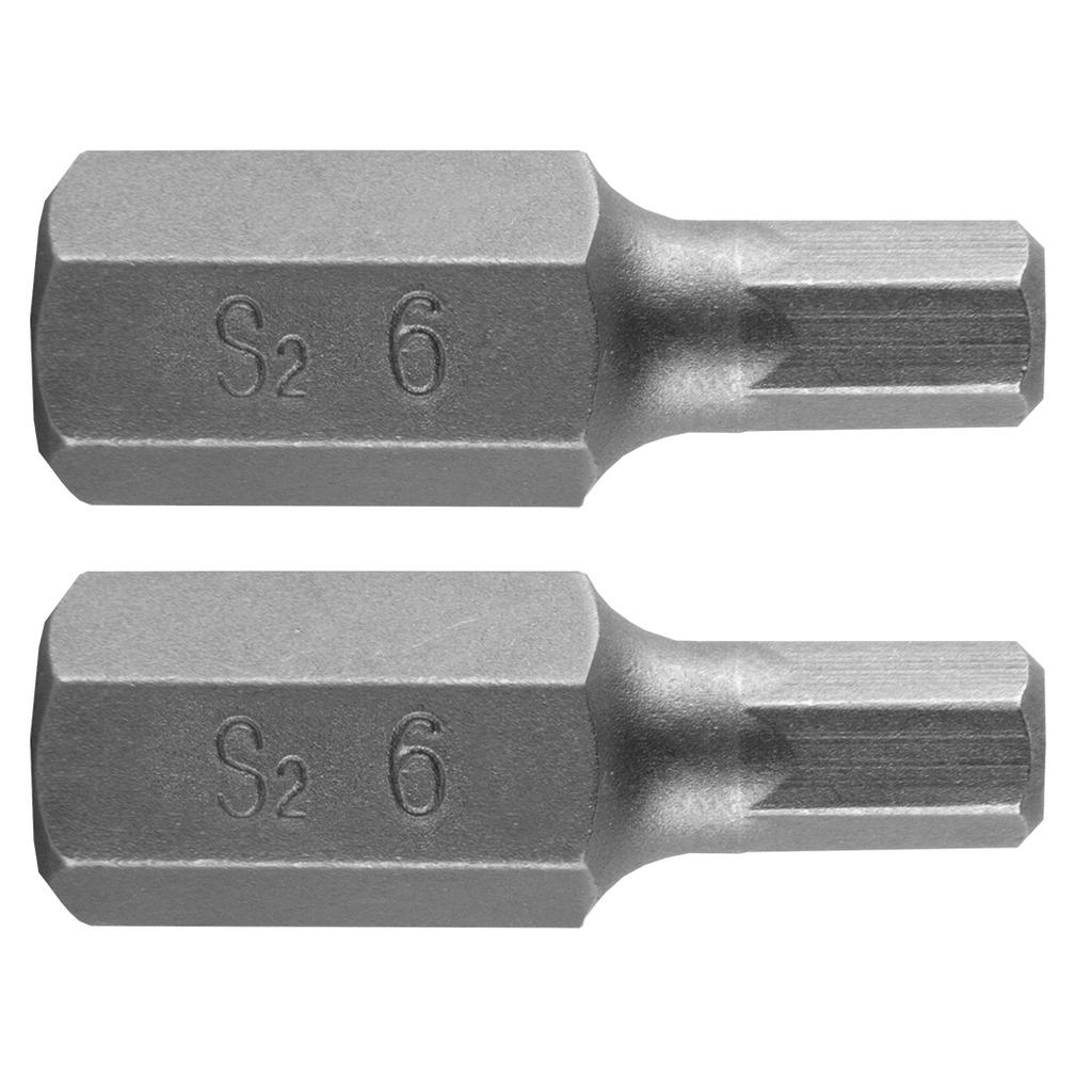 HEX bit 6 x 30 mm, S2 x 2 pcs.