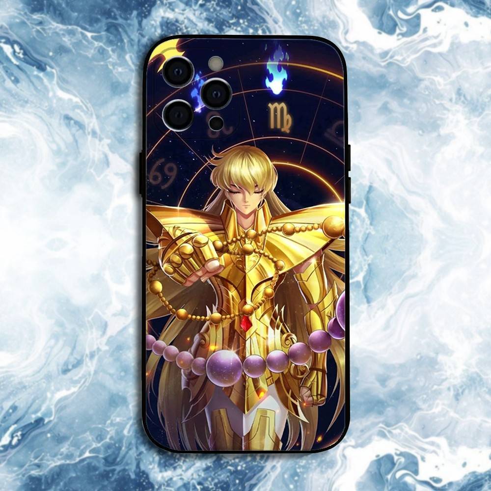 Чехол для телефона Saint Seiya Рыцари Зодиака для iPhone 17, 16, 15, 14, 13, 12, 11 Plus, Pro Max, Мягкий силиконовый черный чехол