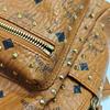 [Pre-Owned] Studded Monogram Print Faux Leather Mini Backpack - Good #1RTZ1QD