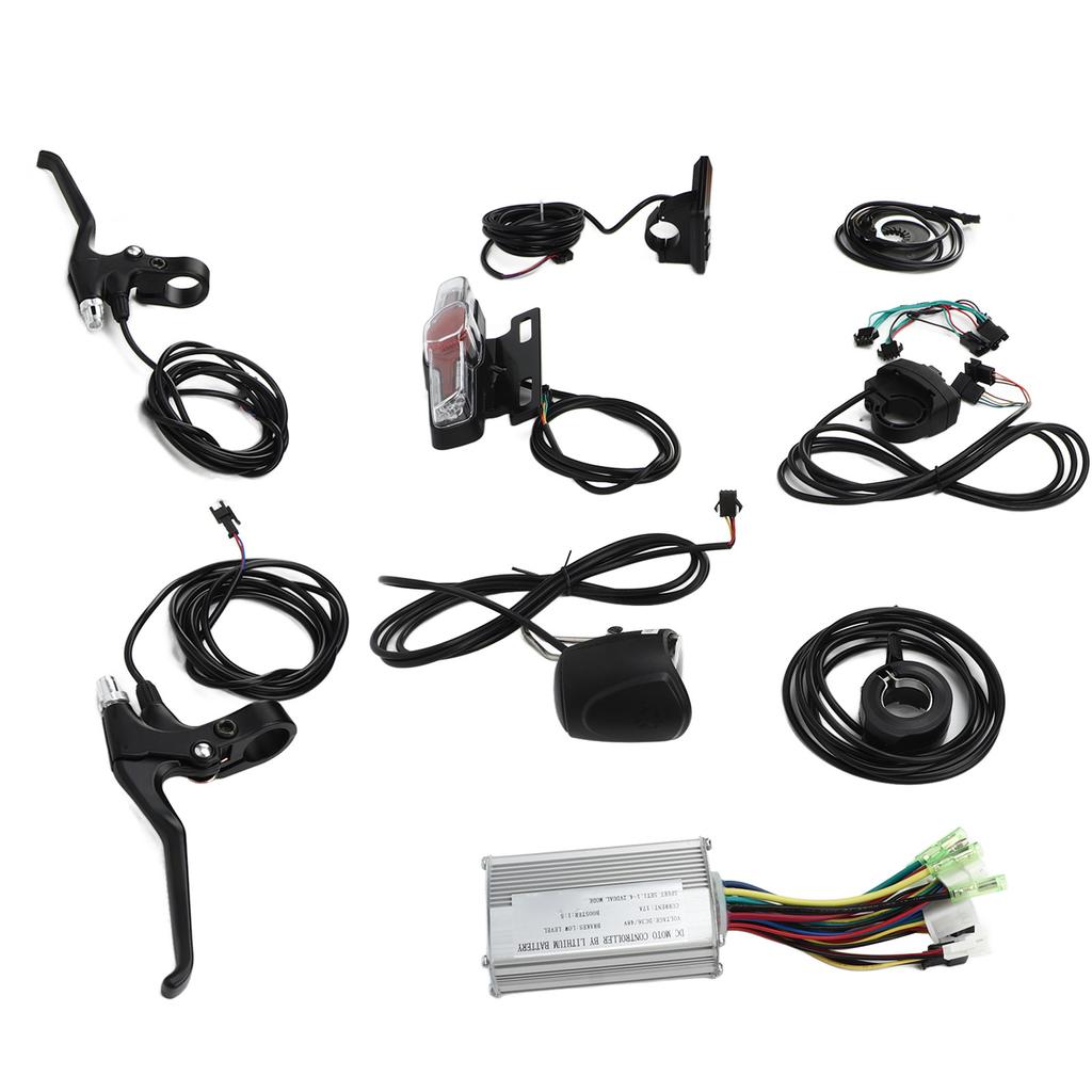 Electric Bike Conversion Kit 36V 48V Universal 17A Controller GD01 Panel Thumb Throttle Light Kit