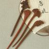Butterfly Chinese Style Hairpin Wood Hanfu Headwear Retro Wooden Hair Stick  Girls