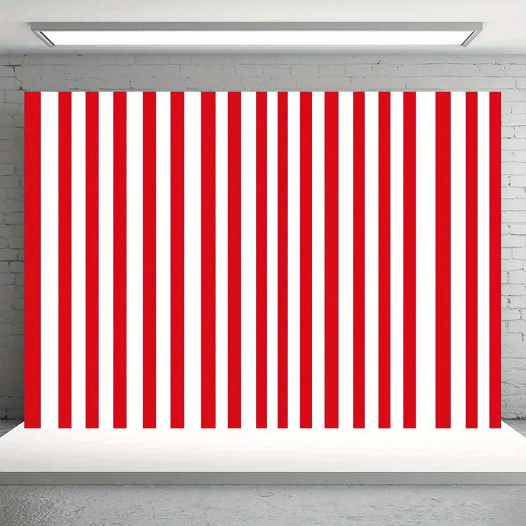 Red and white striped background suitable for birthdays circuses weddings Halloween