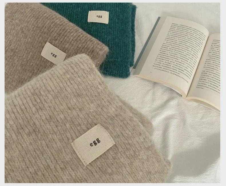 Чистые цветные воспоминания ~ Мягкий и липкий лейбл-имитация кашемирового шарфа: Трикотаж унисекс в стиле ретро для теплого и модного образа