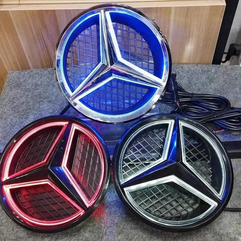 Для Benz C-CW205 для Mercedes benz W205 W212 W213 W204 ML W166 CLA C117 A W176 W177 C W204 E GLK X204 GlaС светодиодной решеткой Стиль Передняя решетка Эмблема
