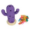 Cactus Figurine Resin Home Decor Plant Cactus Christmas Tree with Light for Living Room Entryway