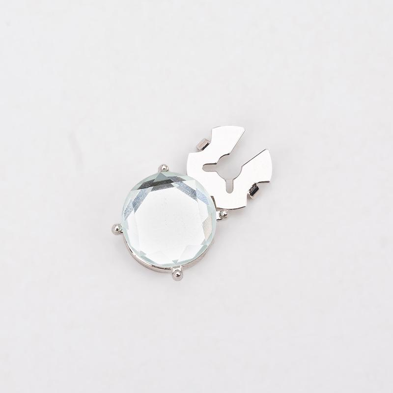 Декоративные запонки и пуговицы для воротника с цветными стразами