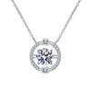 New 0.5/1/2CT Certified Lab Diamond Pendant Necklace Excellent Cut VVS Moissanite Necklace Birthday Christmas Jewelry Gift