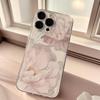 Чехол для телефона с картиной маслом белыми цветами для iPhone 13/14/15/16 Pro Max и iPhone 17 Pro