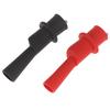 2Pcs Insulated Multimeter Test Lead Meter Alligator Clip Crocodile Clamp Probe
