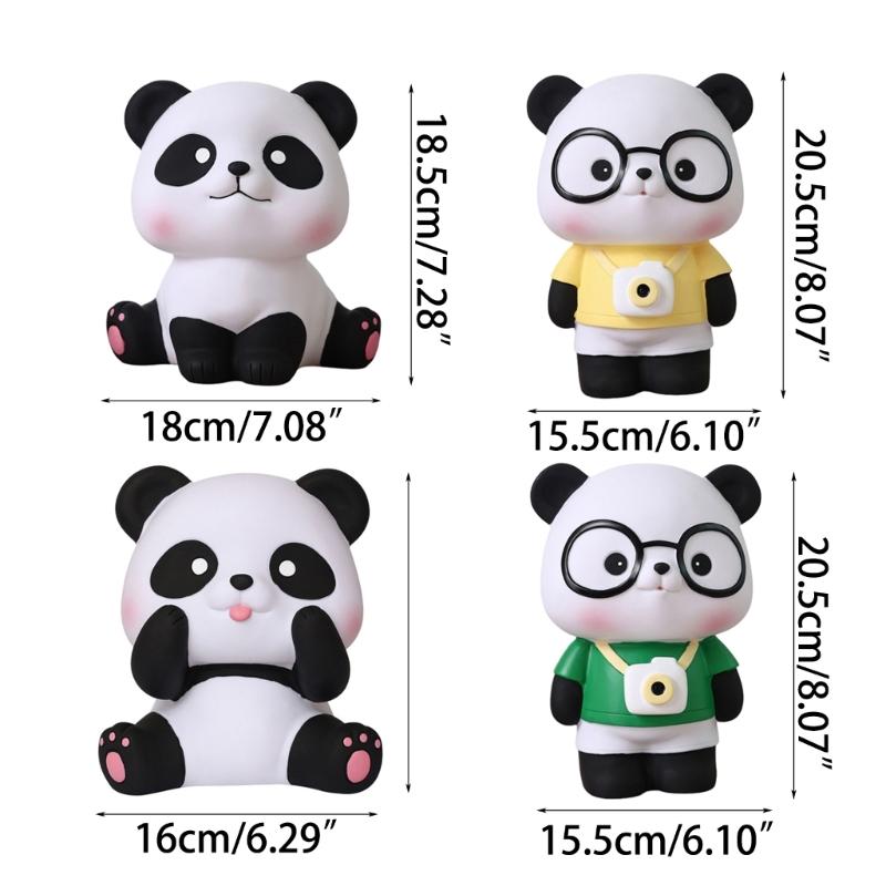 Money Container Versatile Coin Holder Lovely Panda Shaped Money Holder Piggy Banks Coins Savings Jar for Animal Lovers