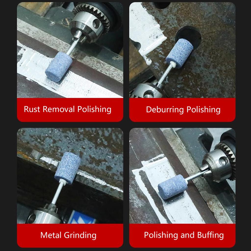 Премиальная абразивная шлифовальная головка для полировки металла и камня с прочным хвостовиком 3 мм, насадка для роторного инструмента