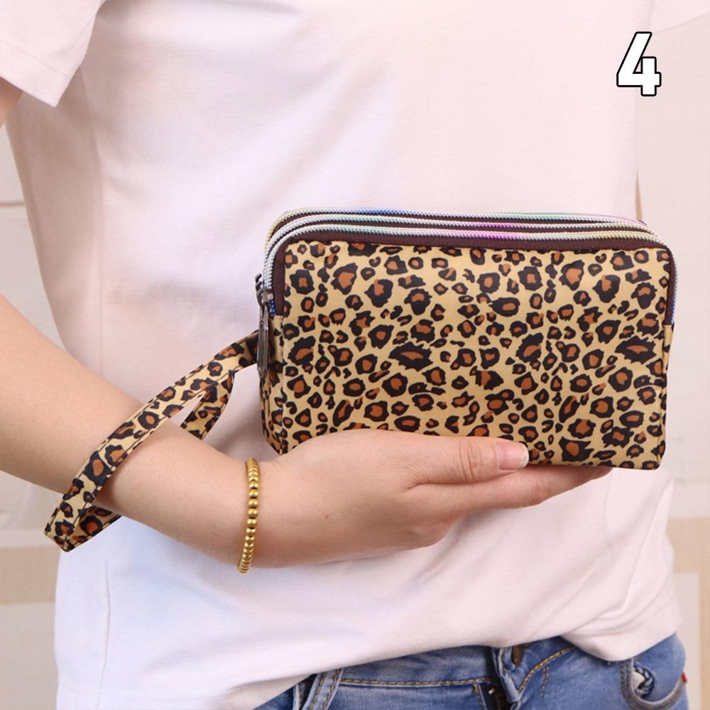 Fashion Women Flower Wrist Bag Waterproof Canvas Wallet Mini Handbags Sports Cell Phone Bags Coin Purse Party Money Makeup Bag