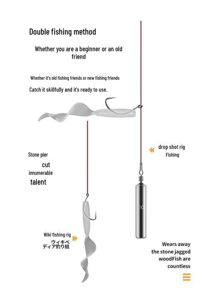 8003 Dragon Scale Soft Bait Hook: Reinforced Wacky, Drop Shot for Perch, Pike, Bass