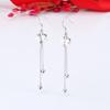 Korean Version of Women's Four-leaf Clover Fashion Temperament Trendy Long Fringed Earrings Earrings Earrings Earline Jewelry