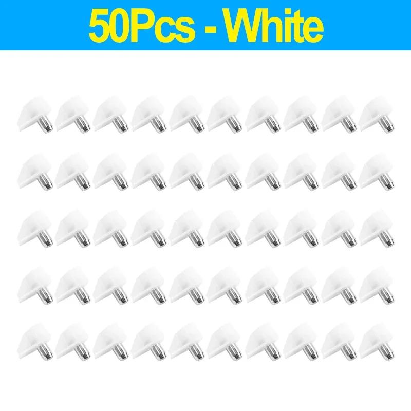 10/50 шт. опорных штифтов для полок, пластиковые ламинированные опорные штифты, держатели для полок шкафа, стеклянные пластины, мебельный кронштейн, штифт