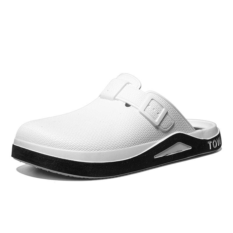Сабо Тапочки Для Мужчин Садовая Обувь Повседневная Водонепроницаемая Пляжная Летняя EVA Плоские Сандалии Отпуск Бассейн Мужская Обувь