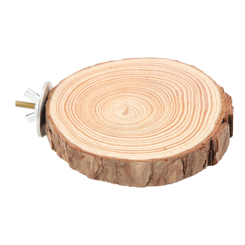 Птицы Круглая платформа для жердочек Натуральная деревянная подставка для клетки Птицы Попугаи Кусающиеся Стоя8-10