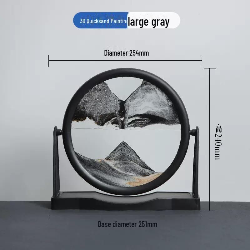 3D-искусство песочных часов в стиле зыбучих песков: Креативное украшение рабочего стола для дома или офиса