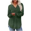 Women's Fashion Loose-Fit Long-Sleeved Knitted T-Shirt In Solid Colour Top
