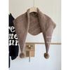 A New Triangular Scarf for Women A Versatile Pilling  and A Student Knitted Woolen Scarf Shawl for Warmth