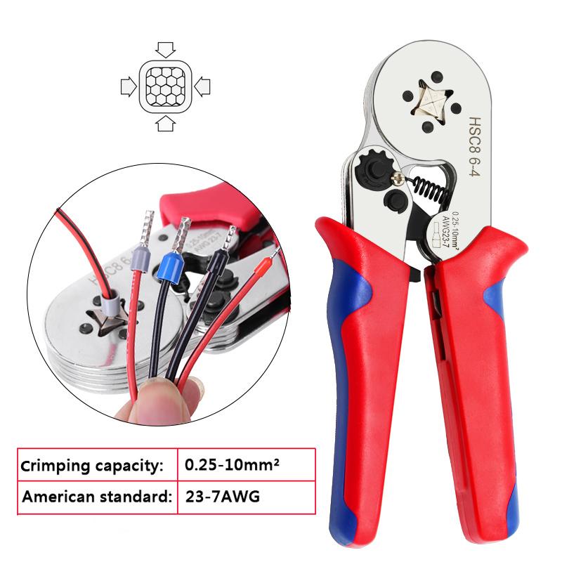 Набор инструментов для обжима наконечников, набор наконечников для проводов с 1200 шт. обжимных клещей, набор инструментов с саморегулирующимся храповым механизмом