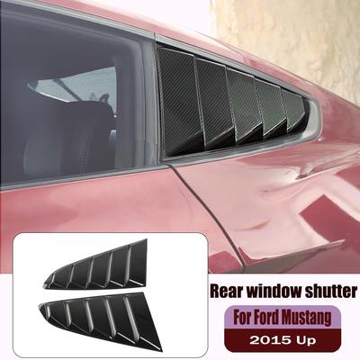 Заднее окно автомобиля, украшение для жалюзи, наклейки, подходят для Ford Mustang 2015, вентиляционное отверстие, абажур