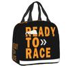 Готов к гонкам Сумка для ланча Портативный гоночный термоконтейнер Термоизолированный ланч-бокс бенто для женщин, детей, школьников, пикника, сумки-тоут для еды