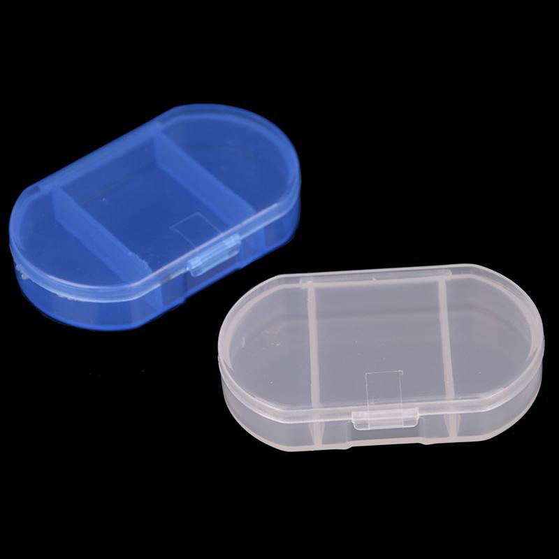 1PC Portable Storage Box Container Tool Universal Mini 3 Grid Pill Box Plastic Travel