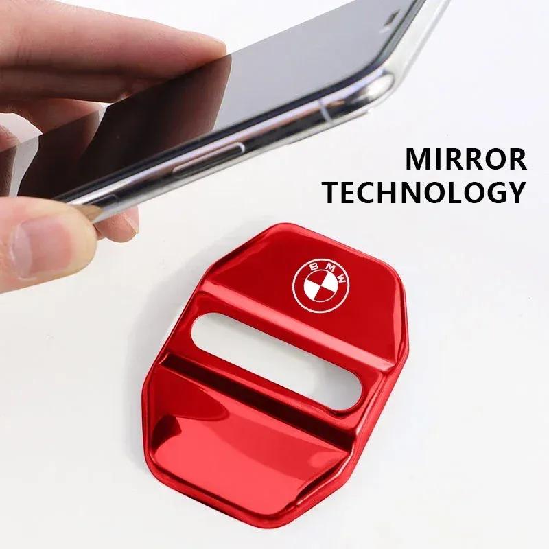 For BMW E46 E90 E60 F30 F10 E39 E36 F20 G30 G20 E87 E92 E91 E30 4Pcs Car Door Lock Buckle Protective Covers Zinc Alloy Cover