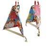 Bird Parrot Standing Perch for Triangle Hammock Cage Hanging Tent Bed for B X3UC