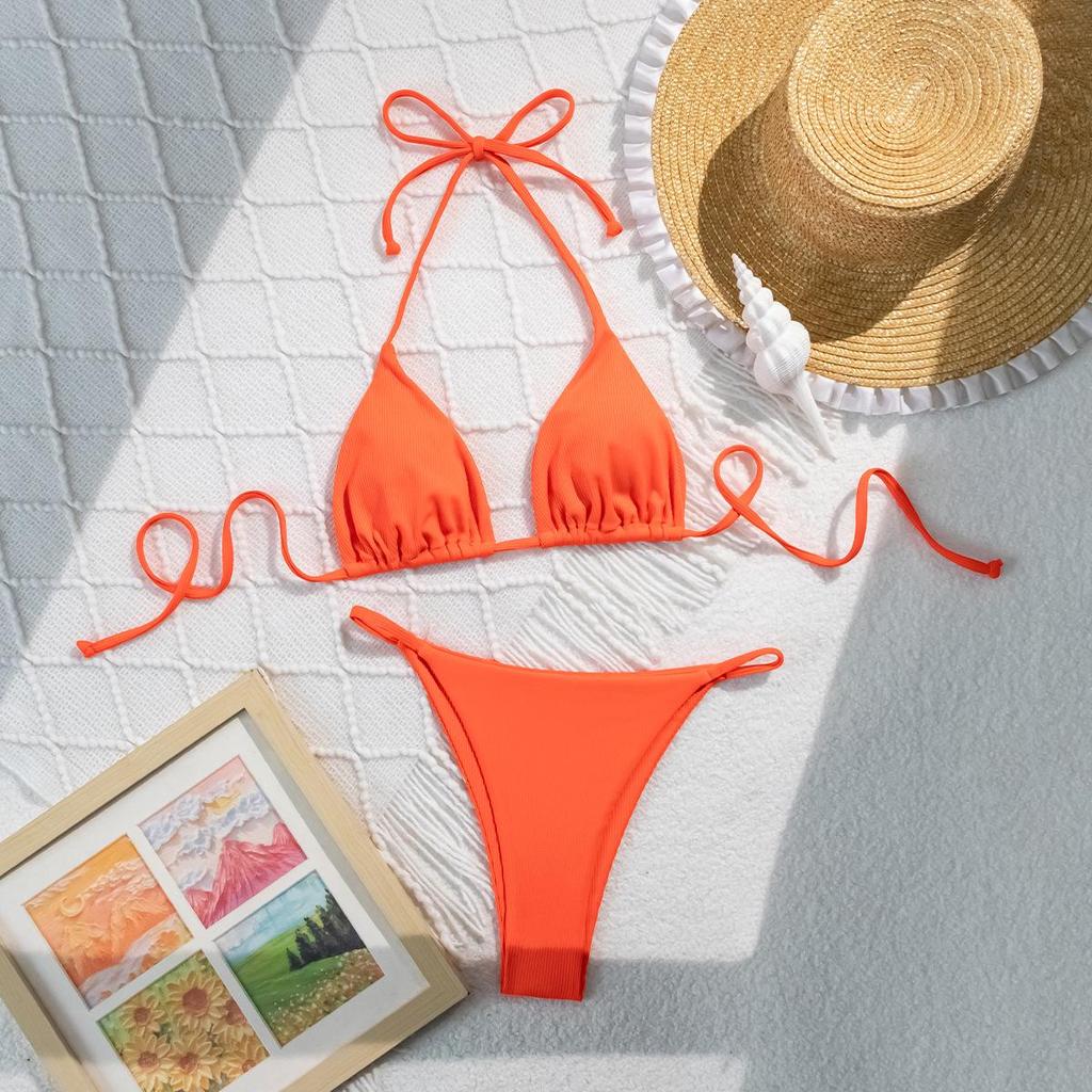 Элегантный купальник бикини халтер - Женская сексуальная пляжная одежда