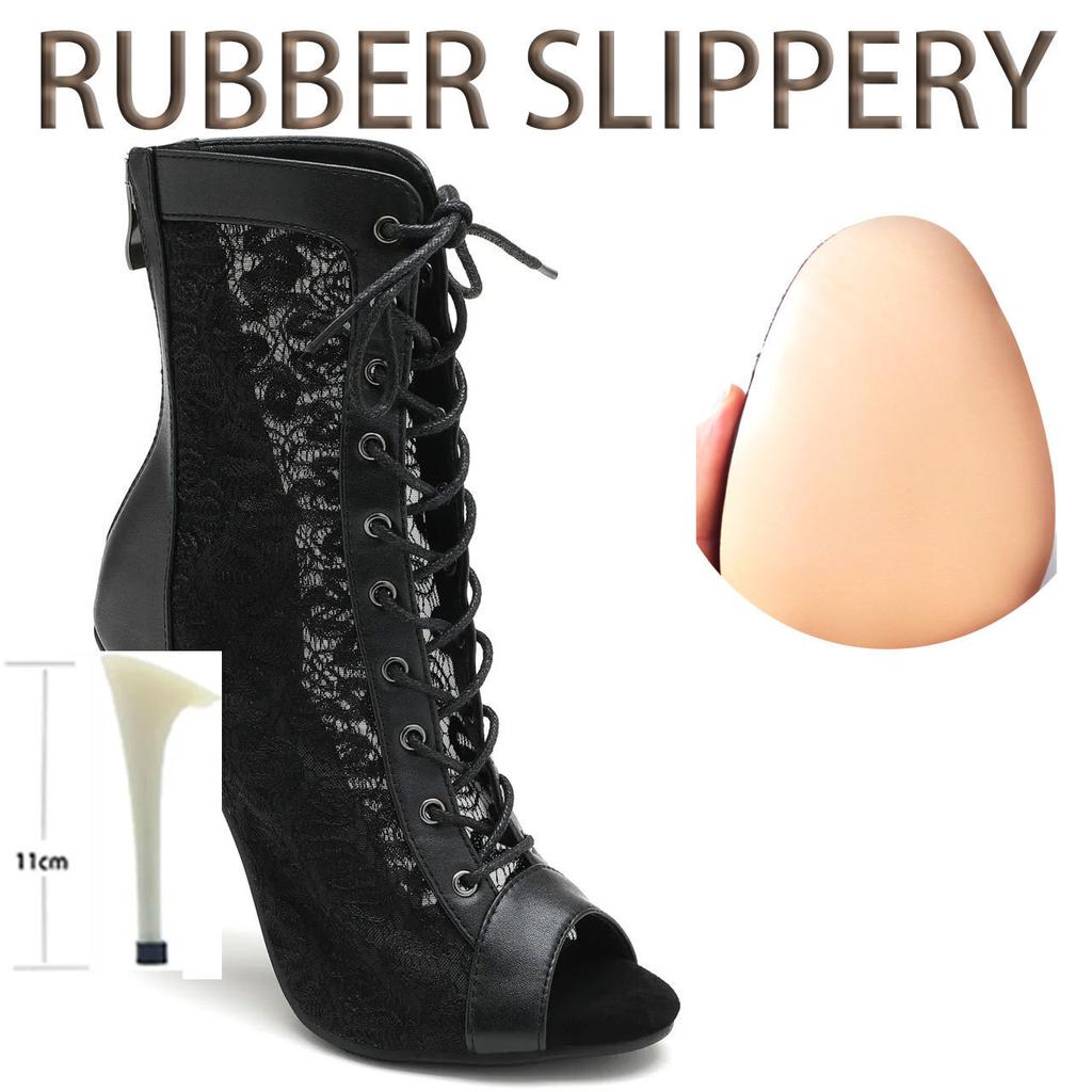 Women High Quality Thin High Heels Comfort Lace-up Boot Stilettos Jazz Dance Female Shoes Street Sexy Booties