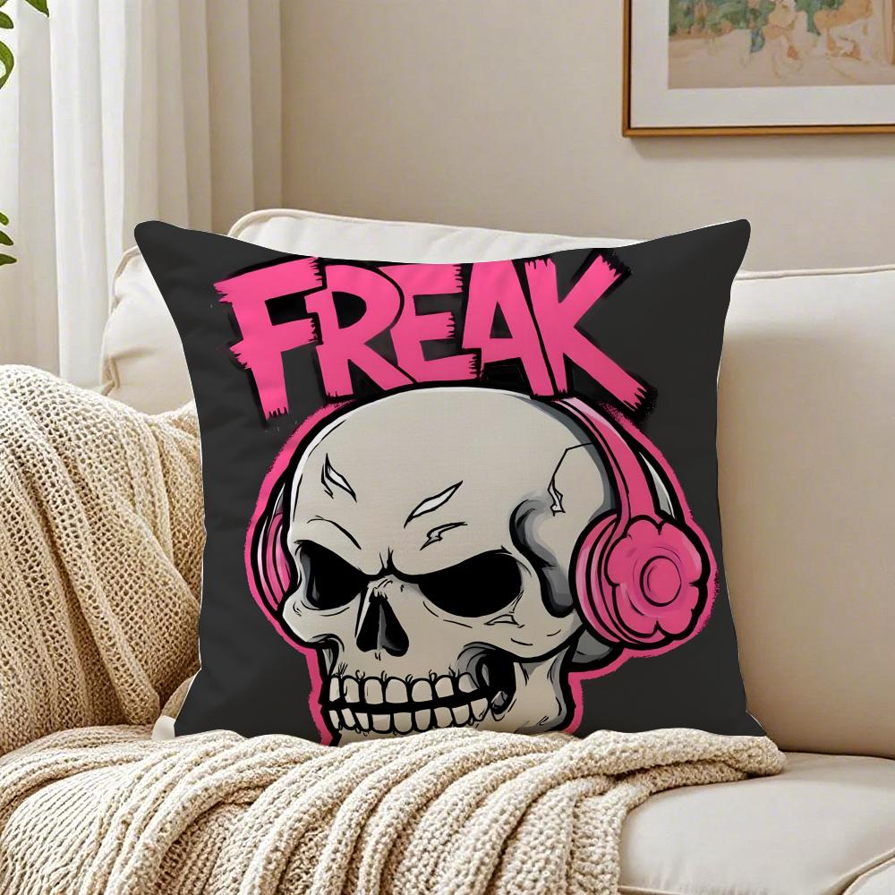 Retro Street Trend Prints Cushion Cover Pillowcase Antidustmite living Room Sofa Decor Cushion Room