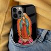 Virgin Maria Soft Phone Case for iPhone 17 Air 16e Pro max 15 Pro 13 14 Plus 11 12 MagSafe Magnetic Coque