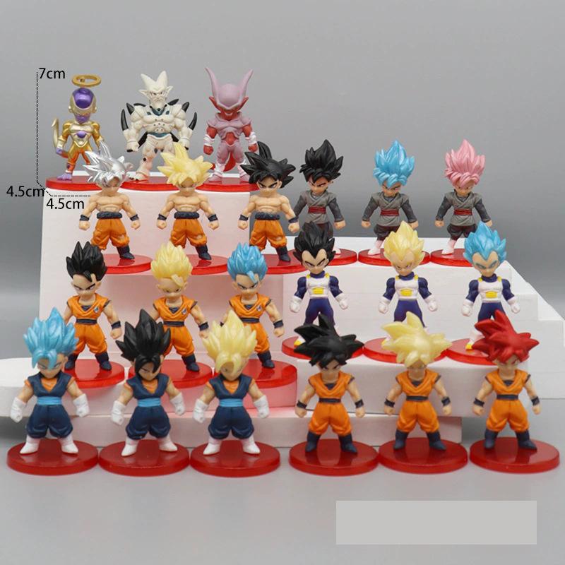 Фигурка Аниме Dragon Ball Z Супер Сайян Сон Гоку Сон Гохан Веджета Броли Пикколо Маджин Буу Набор Фигурок Действия Модель Подарки Игрушка