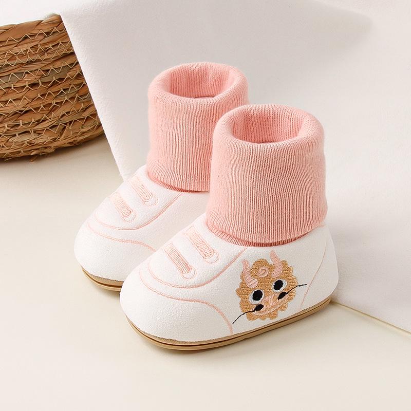 Детская обувь на мягкой подошве, Весна и Осень, 0-12 месяцев, Нескользящие носки для малышей для мальчиков и девочек